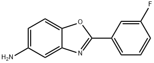 2-(3-氟-苯基)-苯并恶唑-5-基胺 结构式