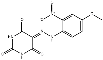 2,4,5,6(1H,3H)-Pyrimidinetetrone 5-[(4-methoxy-2-nitrophenyl)hydrazone] 结构式