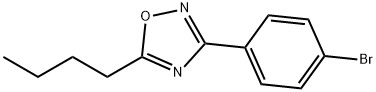 3-(4-BROMOPHENYL)-5-BUTYL-1,2,4-OXADIAZOLE 结构式