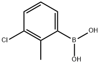 3-氯-2-甲基苯基硼酸 结构式