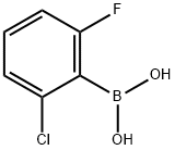 2-氯-6-氟苯硼酸 结构式