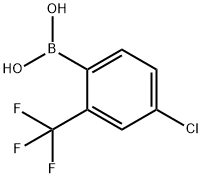 4-氯-2-三氟甲基苯硼酸 结构式