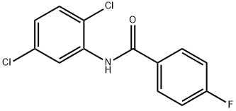 N-(2,5-二氯苯)-4-氟苯甲酰胺 结构式