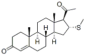 16A-(METHYLTHIO)PROGESTERONE 结构式