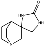 SPIRO[1-AZABICYCLO[2.2.2]OCTANE-3,4'-IMIDAZOLIDIN]-2'-ONE HYDROCHLORIDE 结构式