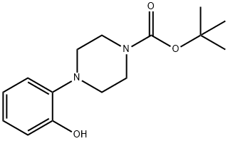 1-(2-羟基苯基)-哌嗪-4-羧酸叔丁酯 结构式