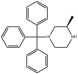 1-三甲苯-(R)-3-甲基哌嗪 结构式
