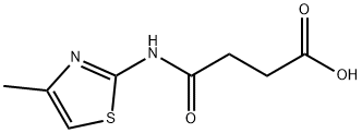 4-[(4-甲基-1,3-噻唑-2-基)氨基]-4-氧代-丁酸 结构式