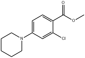 2-氯-4-(哌啶-1-基)苯甲酸甲酯 结构式