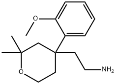 2-[4-(2-METHOXY-PHENYL)-2,2-DIMETHYL-TETRAHYDRO-PYRAN-4-YL]-ETHYLAMINE 结构式