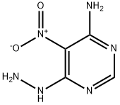 6-hydrazinyl-5-nitro-pyrimidin-4-amine 结构式