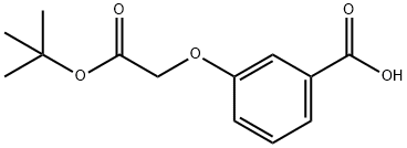 3 - (2 - 叔丁氧基-2 - 氧代乙氧基)苯甲酸 结构式