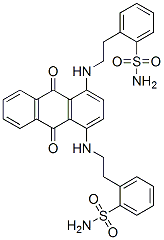 [(9,10-dihydro-9,10-dioxo-1,4-anthrylene)bis(iminoethylene)]bis(benzenesulphonamide)  结构式