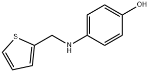 4-[(THIOPHEN-2-YLMETHYL)-AMINO]-PHENOL 结构式