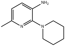 6-甲基-2-(1-哌啶基)-3-吡啶胺 结构式