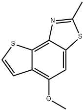 5-METHOXY-2-METHYLTHIENO[2,3-E][1,3]BENZOTHIAZOLE 结构式