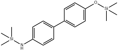 N-(4'-Trimethylsilyloxybiphenyl-4-yl)trimethylsilanamine 结构式