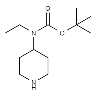 4-BOC-4-乙氨基哌啶 结构式