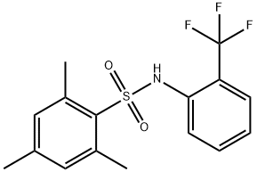 2,4,6-TRIMETHYL-N-[2-(TRIFLUOROMETHYL)PHENYL]BENZENESULFONAMIDE 结构式