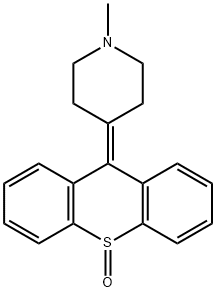 9-(1-Methylpiperidin-4-ylidene)-9H-thioxanthene 10-oxide 结构式