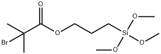 3-三甲氧基甲硅烷-2-溴-2-甲基-丙酸甲酯 结构式