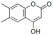 4-Hydroxy-6,7-dimethylcoumarin 结构式