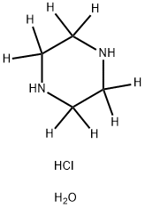 哌嗪-D8 二盐酸盐 结构式