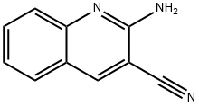 2-胺喹啉-3-甲腈 结构式