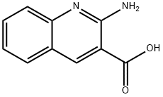 2-氨基喹啉-3-羧酸 结构式