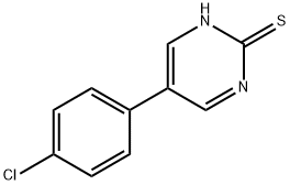 5-(4-氯苯基)-2-嘧啶硫醇 结构式