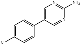 5-(4-氯苯基)嘧啶-2-胺 结构式