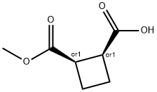 (1R,2S)-rel-1,2-Cyclobutanedicarboxylic acid, 1-Methyl ester 结构式