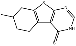 7-甲基-5,6,7,8-四氢苯并[B]噻吩并[2,3-D]嘧啶-4-THIOL 结构式