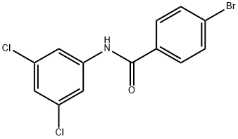 4-溴-N-(3,5-二氯苯基)苯甲酰胺 结构式