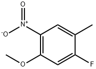 1-氟-5-甲氧基-2-甲基-4-硝基苯 结构式