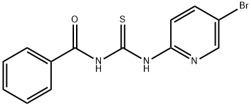 N-Benzoyl-N'-(5-bromo-2-pyridyl)thiourea 结构式