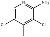 2-氨基-3,5-二氯-4-甲基吡啶 结构式
