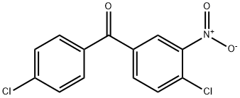 4,4'-二氯-3-硝基二苯甲酮 结构式
