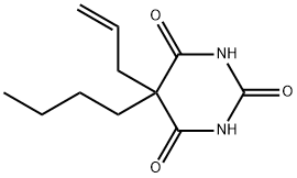 5-allyl-5-butylbarbituric acid 结构式