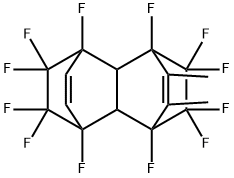 1,4,5,8,9,9,10,10,11,11,12,12-Dodecafluoro-1,4,4a,5,8,8a-hexahydro-2,3-dimethyl-1,4:5,8-diethanonaphthalene 结构式
