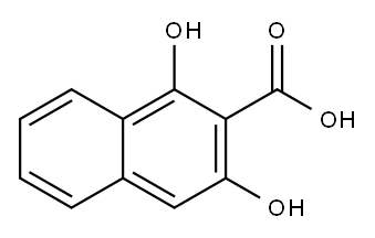 1,3-二羟基萘-2-甲酸 结构式