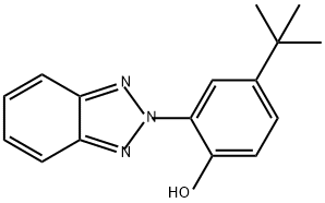 2-(2H-苯并三唑-2-基)-4-(1,1-二甲基乙基)-苯酚 结构式