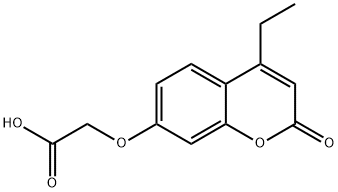 2-((4-乙基-2-氧代-2H-色满-7-基)氧基)乙酸 结构式
