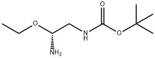 Carbamic acid, [(2R)-2-amino-2-ethoxyethyl]-, 1,1-dimethylethyl ester (9CI) 结构式