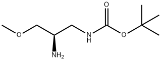 Carbamic acid, [(2R)-2-amino-3-methoxypropyl]-, 1,1-dimethylethyl ester (9CI) 结构式