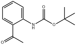 N-(2-乙酰苯基)氨基甲酸叔丁基酯 结构式
