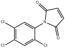 1-(2,4,5-三氯苯基)-2,5-二氢-1H-吡咯-2,5-二酮 结构式