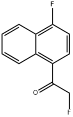 Ethanone, 2-fluoro-1-(4-fluoro-1-naphthalenyl)- (9CI) 结构式