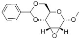 甲基2,3-脱水-4,6-O-亚苄基-Α-D-吡喃糖苷 结构式