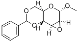甲基 2,3-脱水-4,6-亚苄基-ALPHA-D-吡喃甘露糖苷 结构式